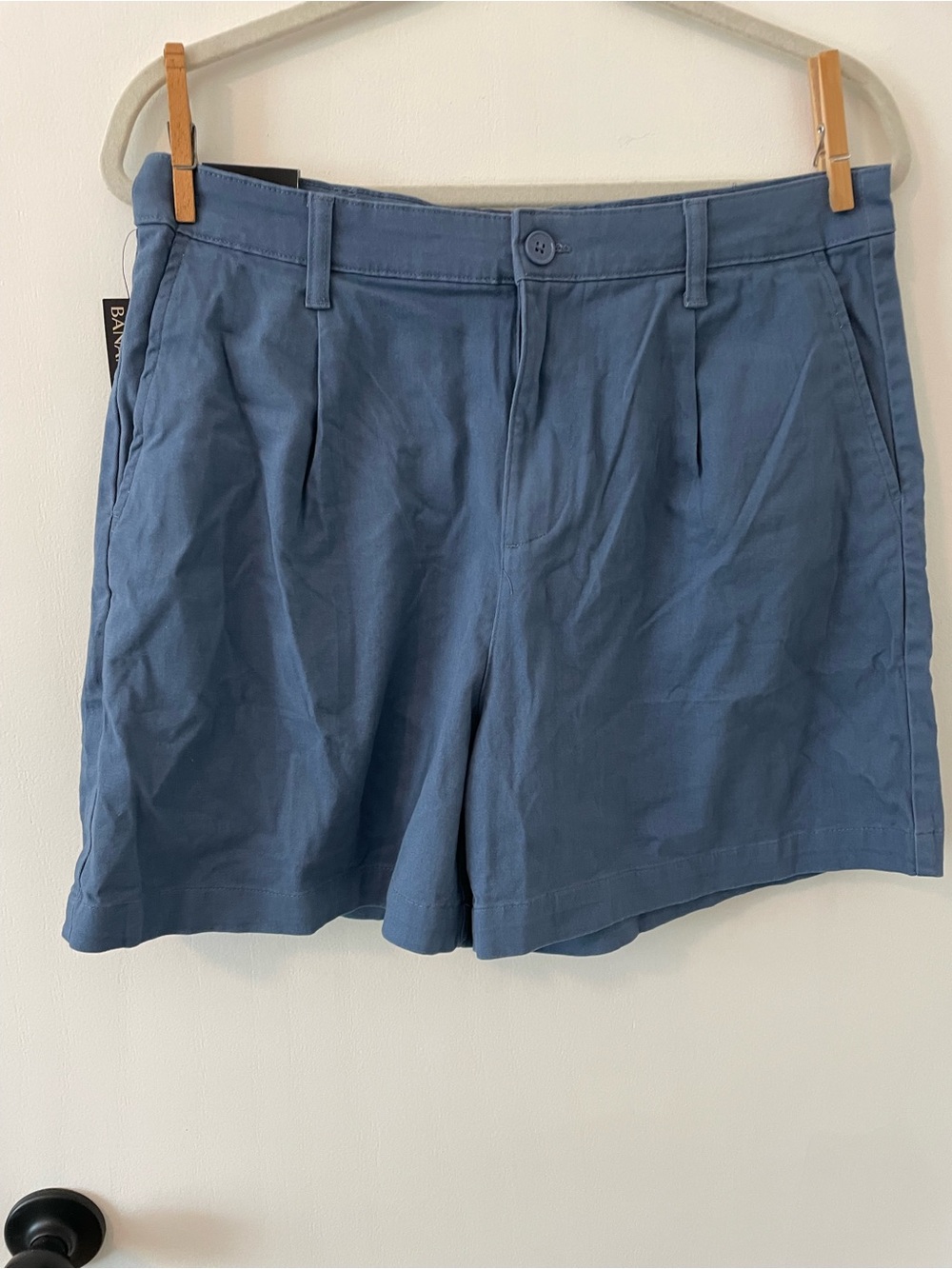 Banana Republic Women's Pleat Front Shorts Blue 5” Inseam Size 10 NWT 047